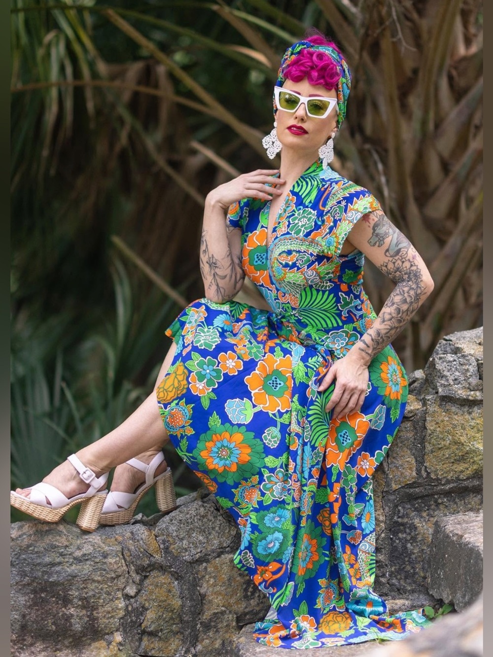 Seaside Gown by Trashy Diva Size 20 Dragon Flower